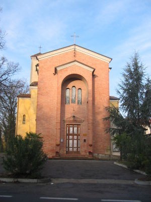 La facciata della chiesa attuale
